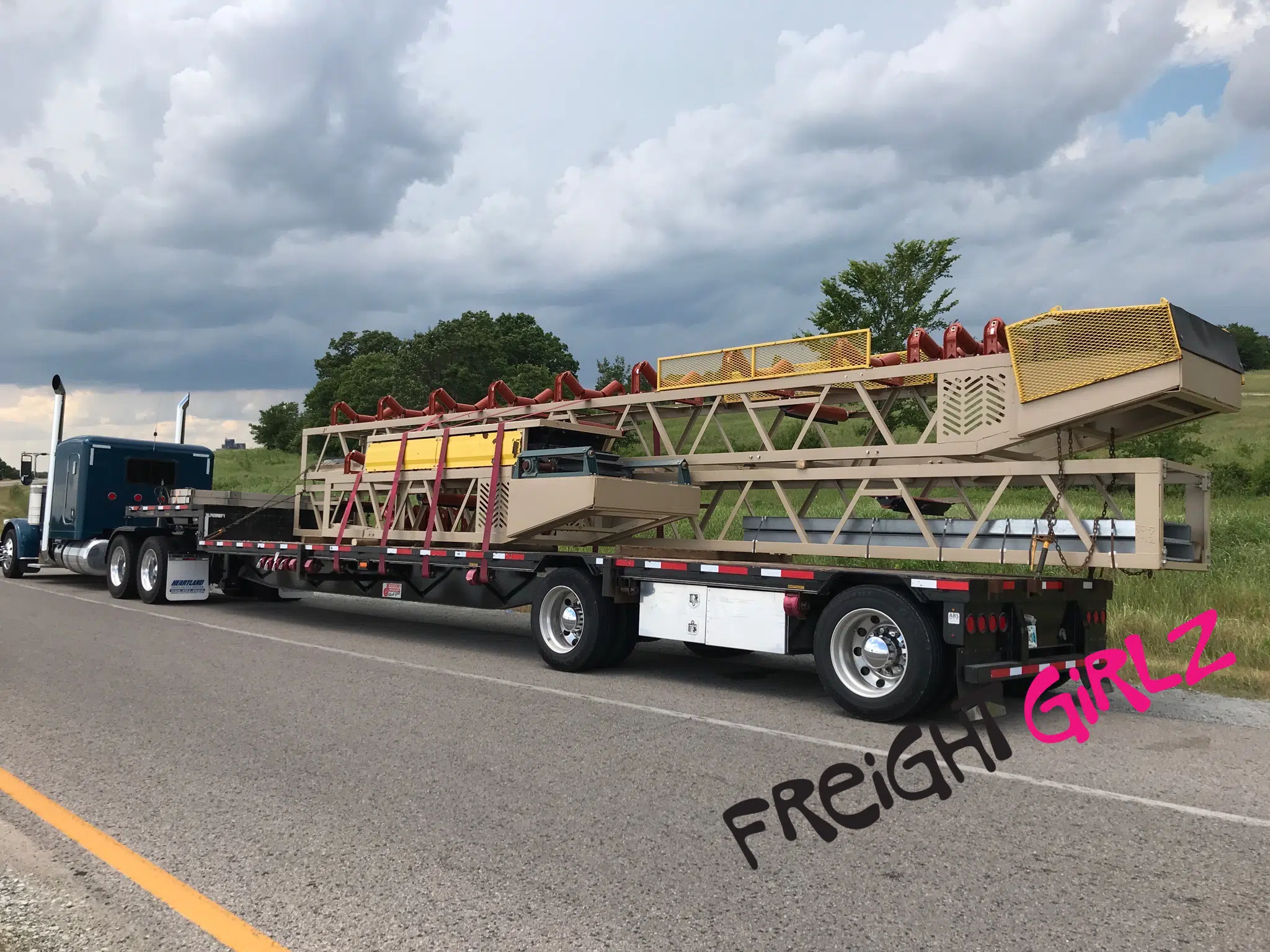 Freight Girlz trucking dispatch branding with nationwide U.S. carrier support