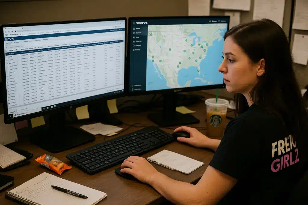 Freight Girlz truck dispatch